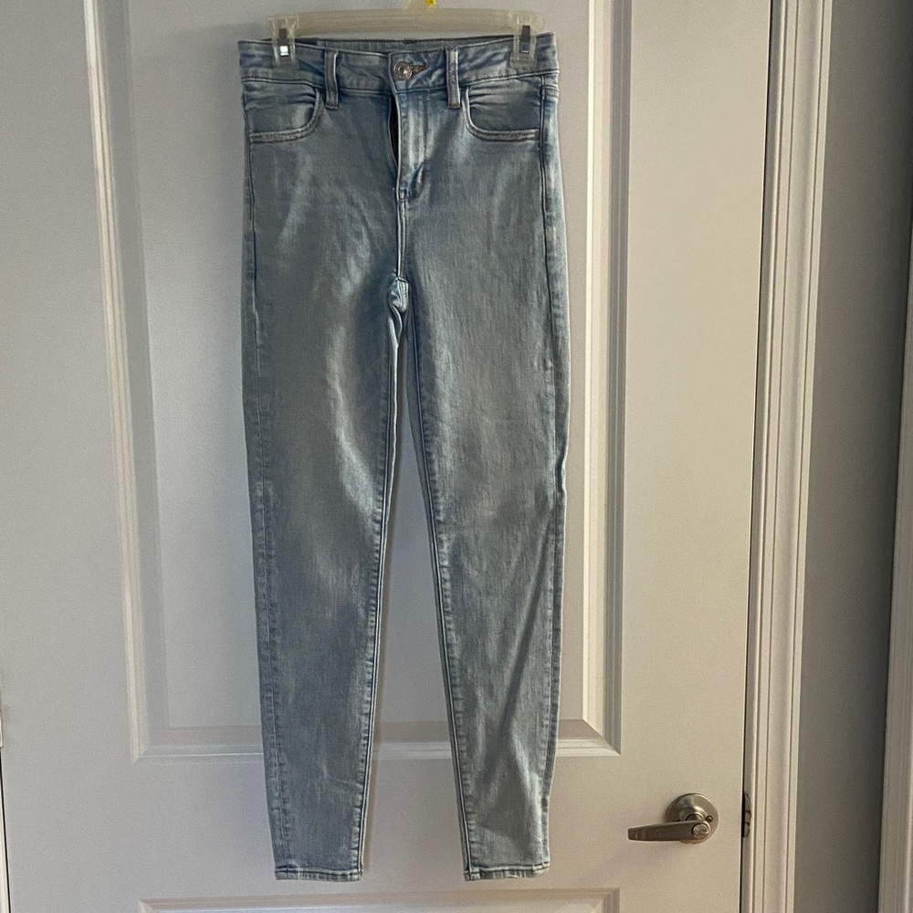 American Eagle Outfitters High Rise Light Blue Jeans